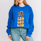 Groovy Leo Design - Zodiac & Horoscopes Unisex Crewneck T-Shirt Sweatshirt Hoodie