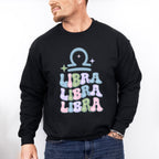 Groovy Libra Design - Zodiac & Horoscopes Unisex Crewneck T-Shirt Sweatshirt Hoodie