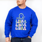 Groovy Libra Design - Zodiac & Horoscopes Unisex Crewneck T-Shirt Sweatshirt Hoodie