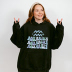 Groovy Aquarius Design - Zodiac & Horoscopes Unisex Crewneck T-Shirt Sweatshirt Hoodie