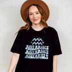 Groovy Aquarius Design - Zodiac & Horoscopes Unisex Crewneck T-Shirt Sweatshirt Hoodie