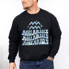 Groovy Aquarius Design - Zodiac & Horoscopes Unisex Crewneck T-Shirt Sweatshirt Hoodie