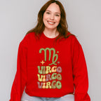 Groovy Virgo Design - Zodiac & Horoscopes Unisex Crewneck T-Shirt Sweatshirt Hoodie