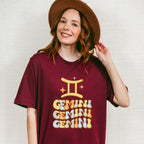 Groovy Gemini Design - Zodiac & Horoscopes Unisex Crewneck T-Shirt Sweatshirt Hoodie