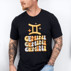 Groovy Gemini Design - Zodiac & Horoscopes Unisex Crewneck T-Shirt Sweatshirt Hoodie