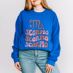 Groovy Scorpio Design - Zodiac & Horoscopes Unisex Crewneck T-Shirt Sweatshirt Hoodie