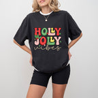 Holly Jolly Vibes - Christmas Unisex Crewneck T-Shirt Sweatshirt Hoodie