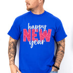 Happy New Year Glitter Design - New Years Unisex Crewneck T-Shirt Sweatshirt Hoodie