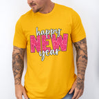 Happy New Year Glitter Design - New Years Unisex Crewneck T-Shirt Sweatshirt Hoodie