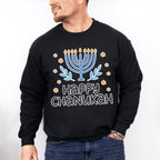 Happy Chanuka - Hanukkah Unisex Crewneck T-Shirt Sweatshirt Hoodie