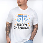 Happy Chanuka - Hanukkah Unisex Crewneck T-Shirt Sweatshirt Hoodie