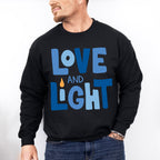 Love And Light - Hanukkah Unisex Crewneck T-Shirt Sweatshirt Hoodie