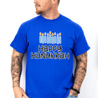 Happy Hanukkah Candles - Hanukkah Unisex Crewneck T-Shirt Sweatshirt Hoodie