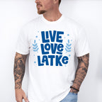 Live Love Latke - Hanukkah Unisex Crewneck T-Shirt Sweatshirt Hoodie