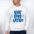 Live Love Latke - Hanukkah Unisex Crewneck T-Shirt Sweatshirt Hoodie