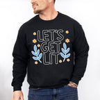 Let's Get Lit - Hanukkah Unisex Crewneck T-Shirt Sweatshirt Hoodie