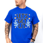 Let's Get Lit - Hanukkah Unisex Crewneck T-Shirt Sweatshirt Hoodie