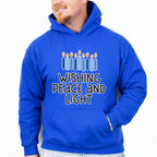 Wishing Peace And Light - Hanukkah Unisex Crewneck T-Shirt Sweatshirt Hoodie