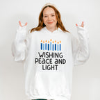 Wishing Peace And Light - Hanukkah Unisex Crewneck T-Shirt Sweatshirt Hoodie