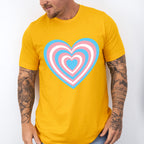 Spiral Heart Shape Design - Transsexual Unisex Crewneck T-Shirt Sweatshirt Hoodie