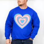 Spiral Heart Shape Design - Transsexual Unisex Crewneck T-Shirt Sweatshirt Hoodie
