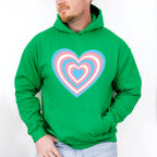 Spiral Heart Shape Design - Transsexual Unisex Crewneck T-Shirt Sweatshirt Hoodie
