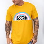 Rainbow Love Yourself Design - Transsexual Unisex Crewneck T-Shirt Sweatshirt Hoodie