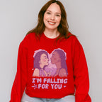 I'm Falling For You - Lesbian Unisex Crewneck T-Shirt Sweatshirt Hoodie