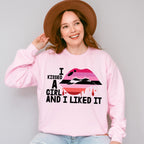 I Kissed A Girl And Liked It - Lesbian Unisex Crewneck T-Shirt Sweatshirt Hoodie
