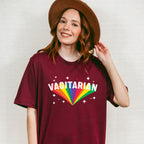 Rainbow Vagitarian Sparkles Design - Lesbian Unisex Crewneck T-Shirt Sweatshirt Hoodie