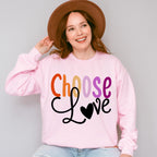 Choose Love - Lesbian Unisex Crewneck T-Shirt Sweatshirt Hoodie
