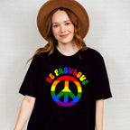 Be Fabulous Peace Sign - Gay Unisex Crewneck T-Shirt Sweatshirt Hoodie