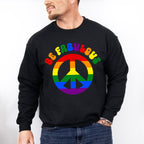 Be Fabulous Peace Sign - Gay Unisex Crewneck T-Shirt Sweatshirt Hoodie