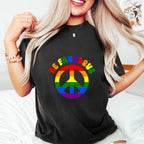 Be Fabulous Peace Sign - Gay Unisex Crewneck T-Shirt Sweatshirt Hoodie