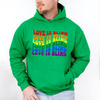 Groovy Love Is Blind Design - Gay Unisex Crewneck T-Shirt Sweatshirt Hoodie