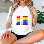Groovy Love Is Blind Design - Gay Unisex Crewneck T-Shirt Sweatshirt Hoodie