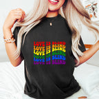 Groovy Love Is Blind Design - Gay Unisex Crewneck T-Shirt Sweatshirt Hoodie