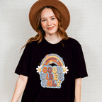Good Vibes Only Flower Rainbow Design - Good Vibes Unisex Crewneck T-Shirt Sweatshirt Hoodie