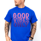 Good Vibes Only Purple Gradient Design - Good Vibes Unisex Crewneck T-Shirt Sweatshirt Hoodie