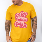 Good Vibes Only Pink Design - Good Vibes Unisex Crewneck T-Shirt Sweatshirt Hoodie