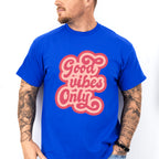 Good Vibes Only Pink Design - Good Vibes Unisex Crewneck T-Shirt Sweatshirt Hoodie