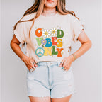 Good Vibes Only Flower Hippie Design - Good Vibes Unisex Crewneck T-Shirt Sweatshirt Hoodie