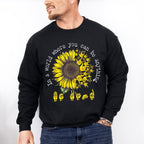You Can Be Anything Sunflower Design - Be Kind Unisex Crewneck T-Shirt Sweatshirt Hoodie