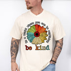 Be Kind Colorful Sunflower Design - Be Kind Unisex Crewneck T-Shirt Sweatshirt Hoodie