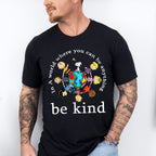 Be Kind World Jigsaw Puzzle Child Design - Be Kind Unisex Crewneck T-Shirt Sweatshirt Hoodie