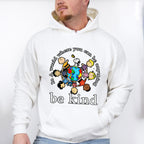 Be Kind World Jigsaw Puzzle Child Design - Be Kind Unisex Crewneck T-Shirt Sweatshirt Hoodie