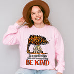 Be Kind Elephant Tree Design - Be Kind Unisex Crewneck T-Shirt Sweatshirt Hoodie