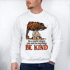 Be Kind Elephant Tree Design - Be Kind Unisex Crewneck T-Shirt Sweatshirt Hoodie