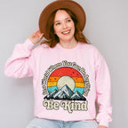 Be Kind Mountain Sun Colorful Design - Be Kind Unisex Crewneck T-Shirt Sweatshirt Hoodie