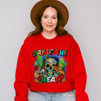 Day Of The Dead Cactus Design - Day Of The Dead Unisex Crewneck T-Shirt Sweatshirt Hoodie